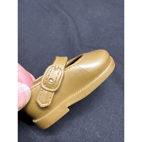 Vintage Madame Alexander Doll Shoes Brown Mary Jane Style - Picture 8 of 8